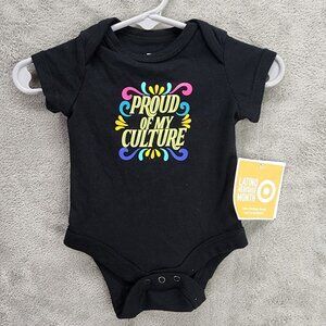 Latino Heritage Month Baby Proud of my Culture Bodysuit Black Size Newborn NB